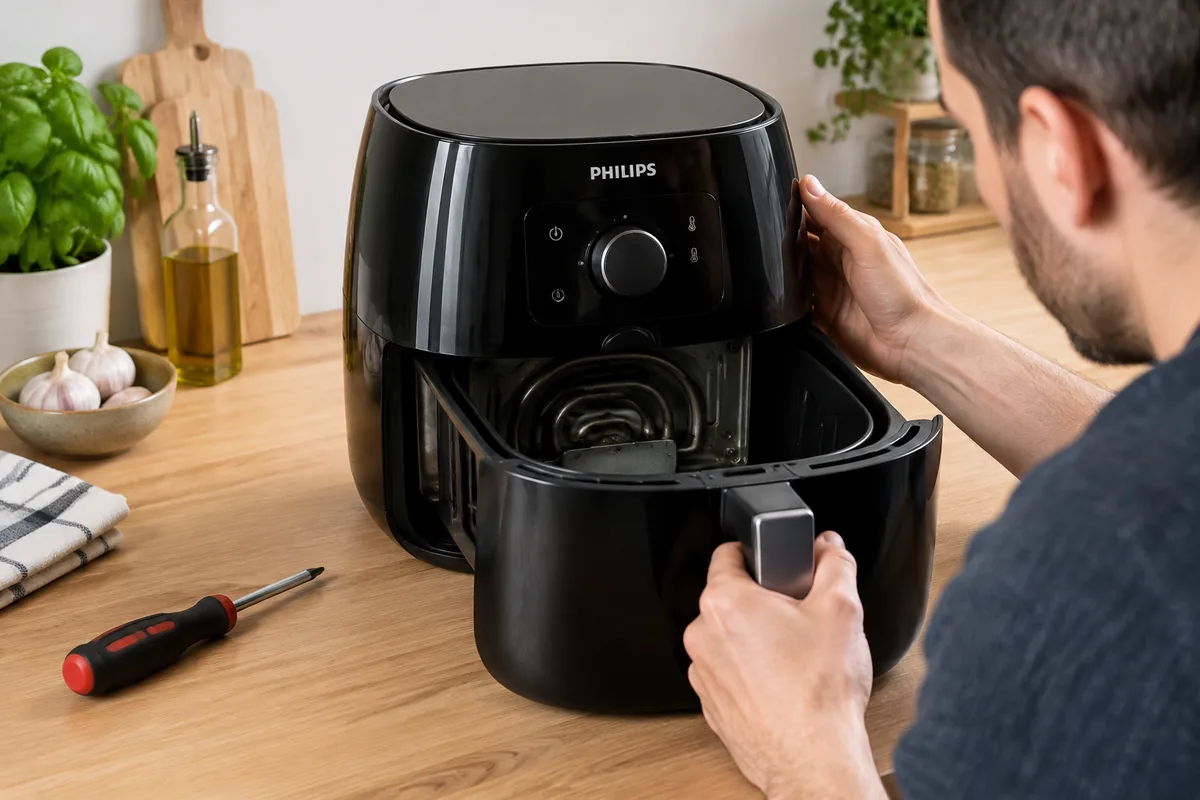 Airfryer Philips qui ne chauffe plus : que vérifier ?