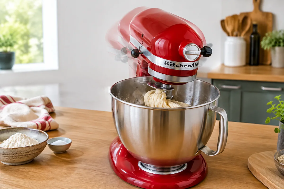Que faire si la tête d’un robot pâtissier KitchenAid oscille pendant le pétrissage ?