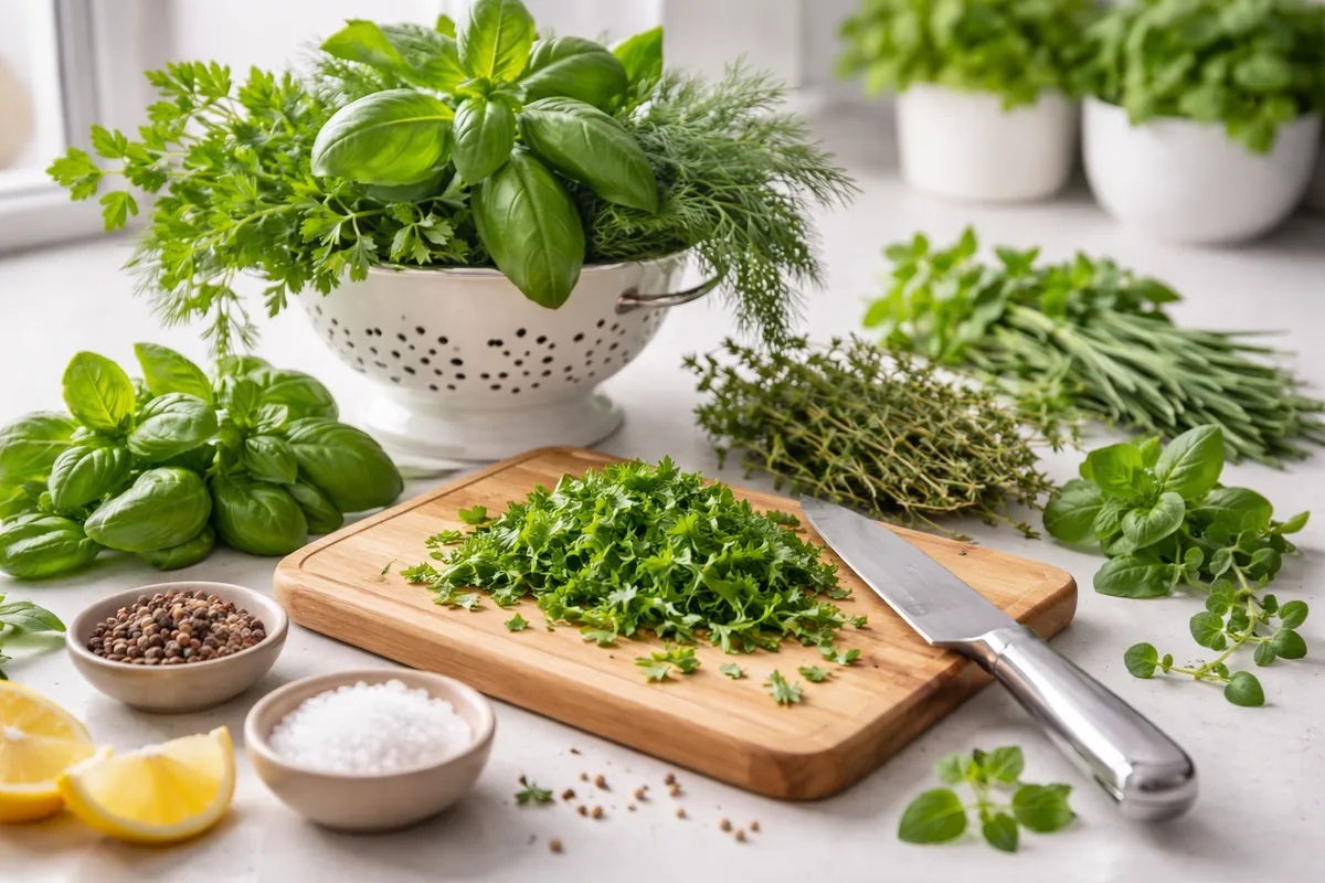 Comment utiliser les herbes fraîches en cuisine pour rehausser les plats