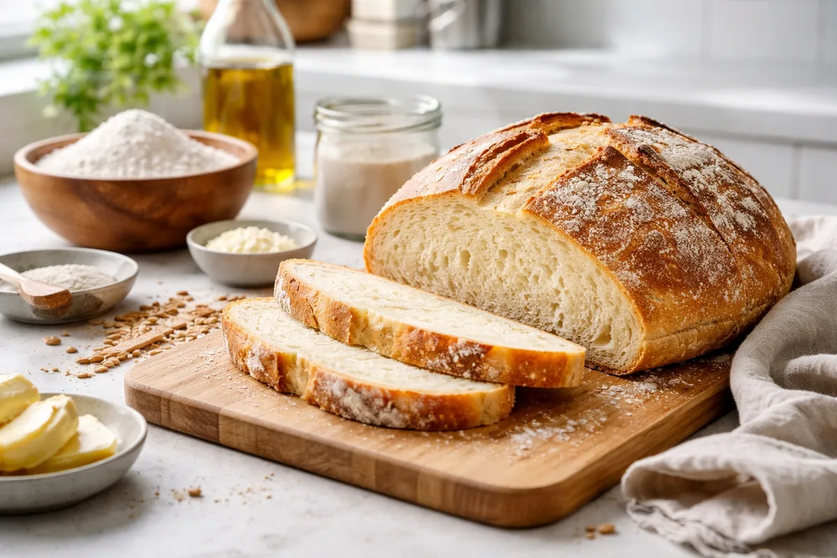 Comment réaliser une recette de pain maison facile sans machine