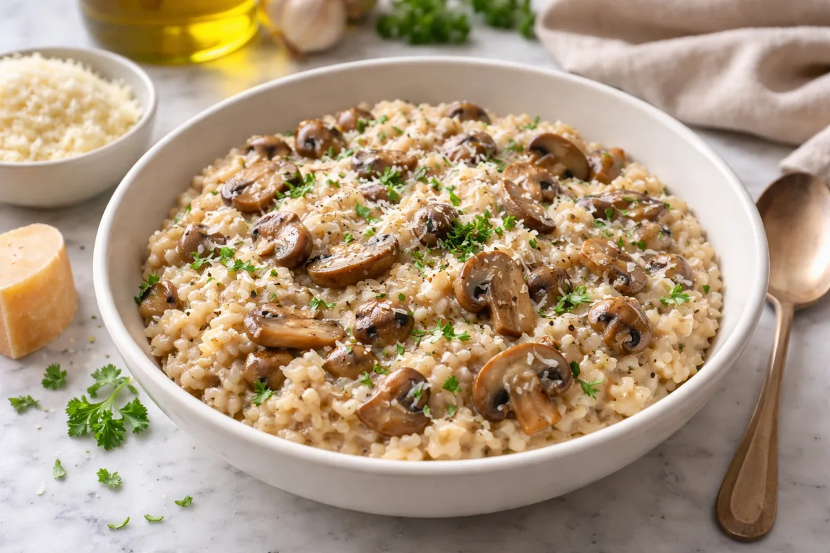 Comment préparer une recette de risotto crémeux facilement